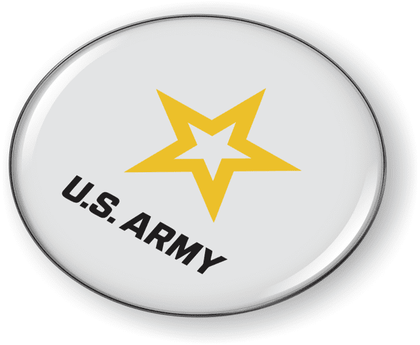 U.S. Army Star Emblem (White)